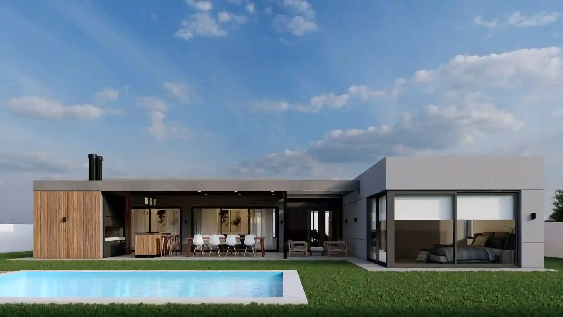 Render exterior – ángulo superior derecho PADOVA